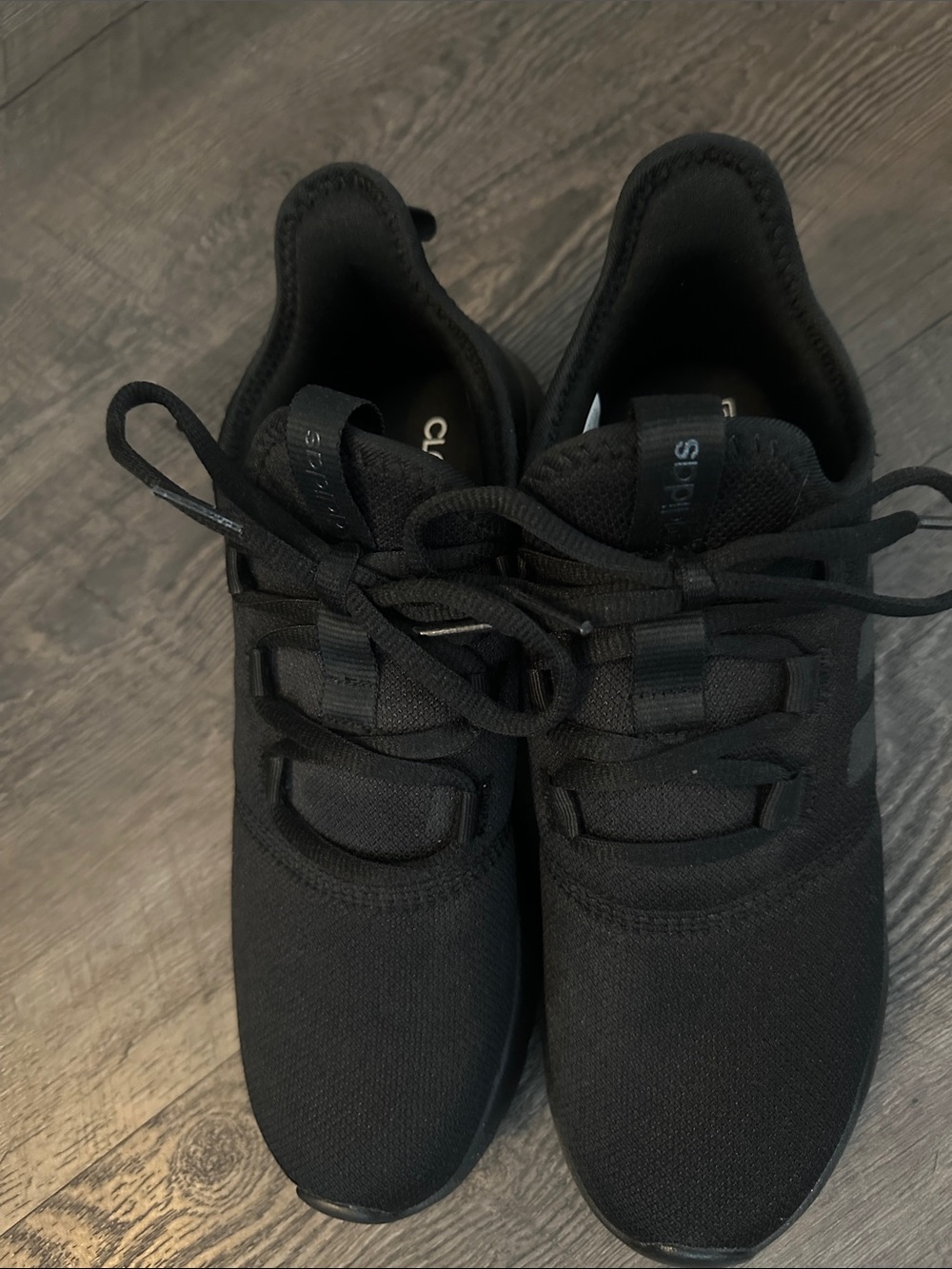 adidas Women's Black Lightweight Knit Sneakers - Picture 2 of 6